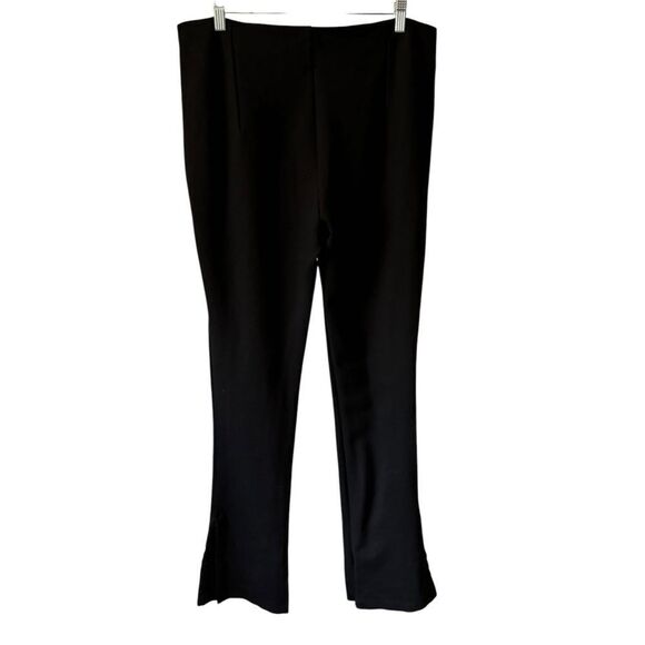 ZARA Black High Rise Waist Mini Eye & Hook Ankle Hem Dress Pants - Picture 8 of 10